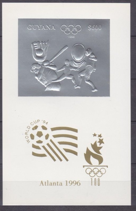 1993 Guyana 4295/Bb silver Lux 1996 Oly Games in Atlanta 1994 FIFA World Cup USA