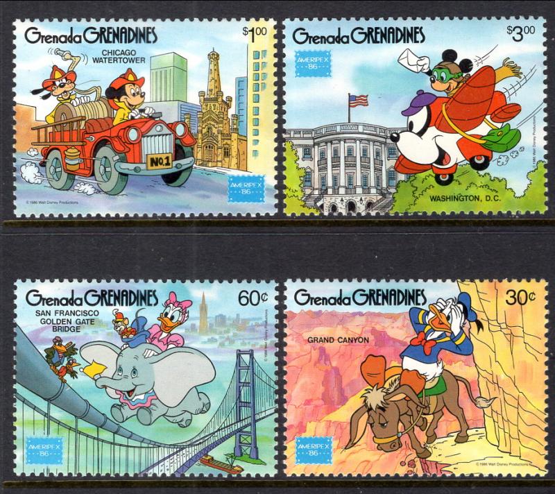 Grenada Grenadines 753-756 Disney's MNH VF