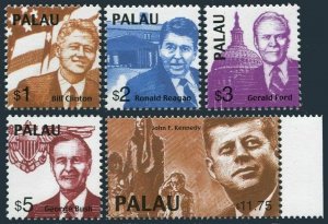 Palau 541-545,MNH. US Presidents,2000.B.Clinton,R.Reagan,G.Ford,G.Bush,Kennedy.