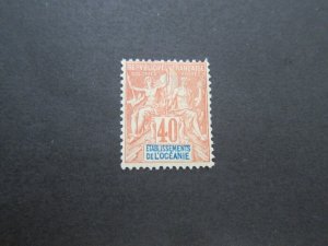 French Polynesia 1892 Sc 15 MH