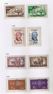 Ireland #124-193 VF used  1943-63 complete  Various Scenes