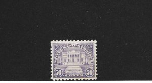 United States Scott 701 50-cent Amphitheater Mint Hinged cv $30