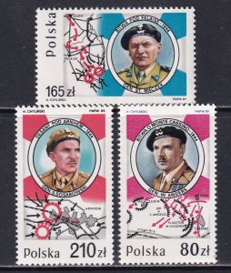 Poland 1989 Sc 2906-7A Falaise Arnhem Monte Cassino Battles Stamp MNH