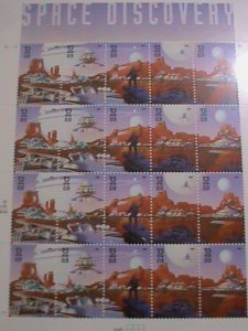 UNITED STATES STAMP: 1998 SC#3242a SPACE DISCOVERY-MNH FULL SHEET. 4 SETS