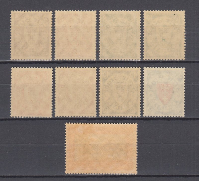 1938 Danzig German Occupation  Full Set Michel 289/97 MNH Luxe.