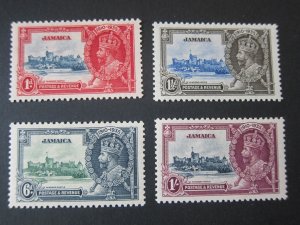 Jamaica 1935 Sc 109-112 silver jubilee set MH