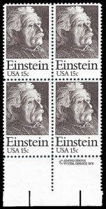 PCBstamps   US #1774 CW 60c(4x15c)Albert Einstein, MNH, (CW-4)