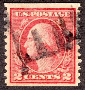 1915, US 2c, Washington, Used, Sc 454