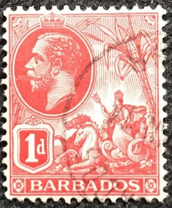 Barbados #118 Used Single King George V L21