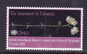 United Nations Geneva-Sc#479- id8-unused NH set-Holocaust-2008-