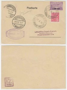 BRAZIL 1931 ZEPPELIN Michel 231Aa Sieger 134A CHOICE CARD PERNAMBUCO-FRIEDRICH. 