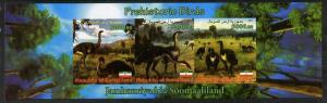 Somaliland 2011 Pre-historic Birds imperf sheetlet contai...