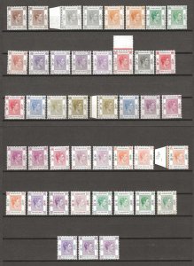 HONG KONG 1938/52 SG 140/62 + Shades MNH