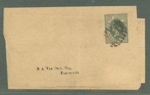 Cape of Good Hope  1890 1/2d gray on light buff from Kimberly,not torn removing contents