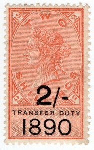 (I.B) QV Revenue : Transfer Duty 2/- (1890)