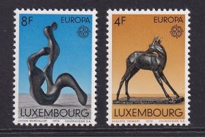 Luxembourg   #546-547  MNH  1974  Europa sculptures