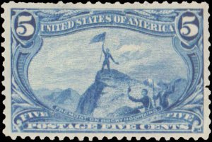 United States #288, Incomplete Set, 1898, Never Hinged
