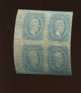 CSA 11a Milky Blue & Textile Lines Varieties Mint Block of 4 Stamps NH (By 1217)