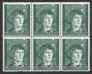 Doyle's_Stamps: MNH Polish German-Occup SemiPost Blocks Set, #NB19** to #NB23**