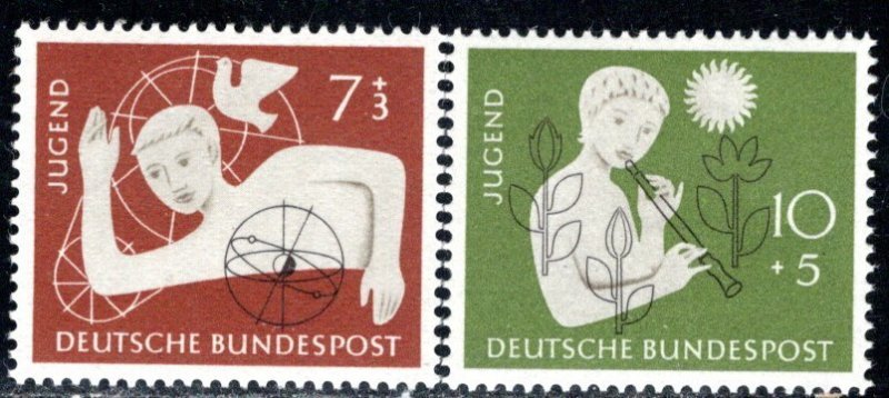 Germany Bund Scott # B348 - B349, mint nh