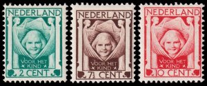 Netherlands Scott B6-B8 (1924) Mint NH VF Complete Set, CV $26.00 C