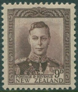 New Zealand 1947 SG685 9d purple-brown KGVI MLH