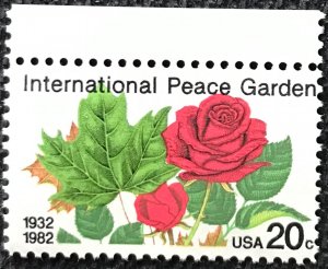 US #2014 MNH Single w/selvage Int'l Peace Garden SCV $.45