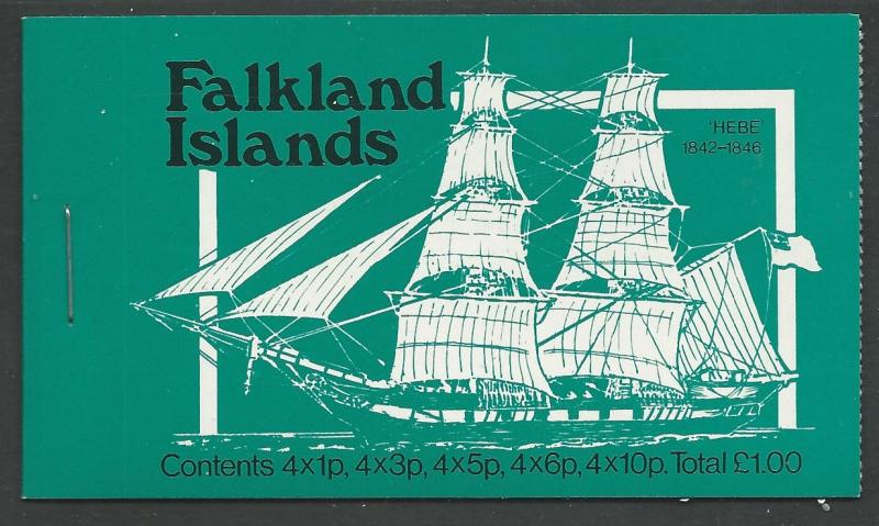 Falkland  # 260//269 Ships - £1 Complete Booklet (1) Mint