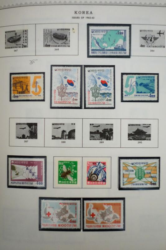 Korea Mint 1800's to 1980's Stamp Collection