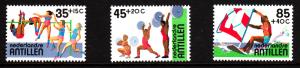Netherlands Antilles MNH Scott #B206-#B208 Set of 3 Sports: High jump, Weight...