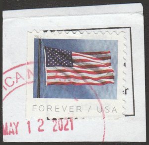 # 5344 Used US Flag Booklet Single