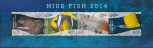 Niue 2014 SG1120 Fish MS MNH