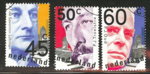 Netherlands Scott 594-596 Used CTO 1980 stamp set