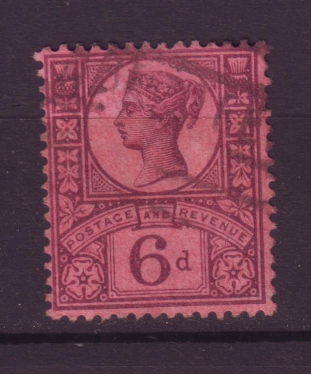 J19729 Jlstamps 1887-92 great britain used #119 queen