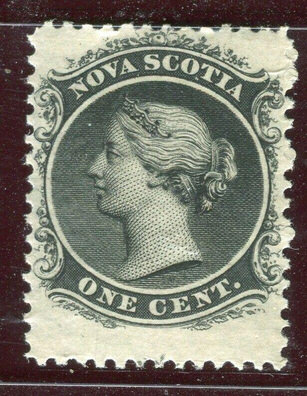 CANADA; NOVA SCOTIA 1860 early classic QV issue fine Mint hinged 1c. value