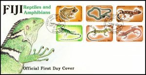 Fiji 554-559 Reptiles U/A FDC