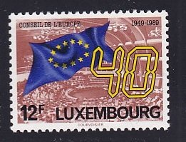 Luxembourg   #808    MNH  1989   Council of Europe