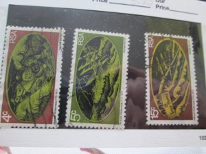 South Africa #392-4 used set  2023 SCV = $3.25