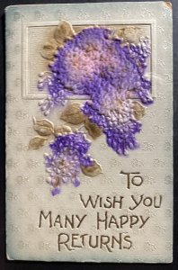 1916 Ruthven Canada Postcard Cover Wish You Many Happy Returns