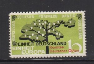 German Charity Fundraising Stamp- Unified Germany, Unified Europe