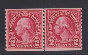 599A  line pair type ll & type l OG  never hinged nice color cv$ 1350! see pic !