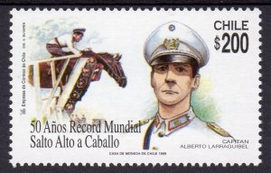 Chile 1999 Sc#1273 World Equestrian Record Horses-Military (1) MNH