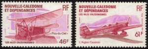 NEW CALEDONIA 1983 Aircraft; Scott C188B-188C; MNH