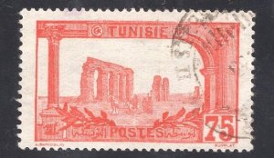 Tunisia   #50  used  1906  ruins of Hadrian`s aqueduct  75c