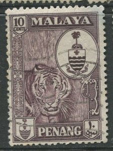 STAMP STATION PERTH Penang #61 Crest Definitive Used 1960