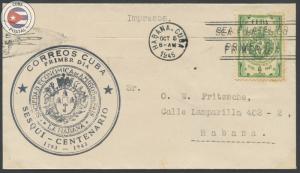 Cuba 1945 Scott 394-395 | First Day Cover | CU9264