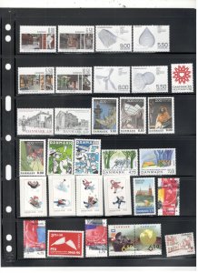 DENMARK COLLECTION ON STOCK SHEET ALL MINT