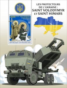 Central Africa - 2022 Protectors of Ukraine - Stamp Souvenir Sheet - CA220635b
