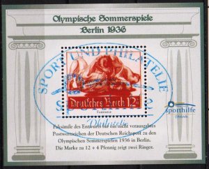 GERMANY Sport Aid 2002 Olympics Games Berlin 1936 Wrestling Facsimile Canceled