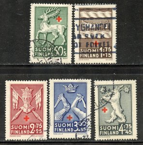 Finland # B49-53, Used